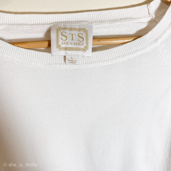 Sail to Sable | white tassel top! - Picture 4 of 7